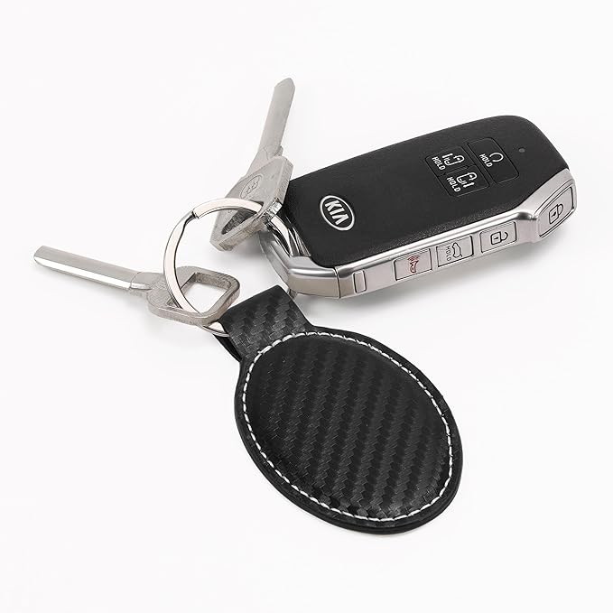 LaserGram Oval Keychain, Soccer Ball, Personalized Engraving Included