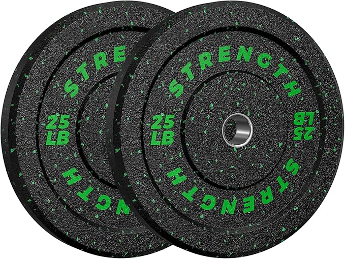 XDDIAS 2-Inch Bumper Plates, Barbell Rubber Olympic Weight Plates Set for Home Gym Strength Training, 20-260lbs, Multiple Options