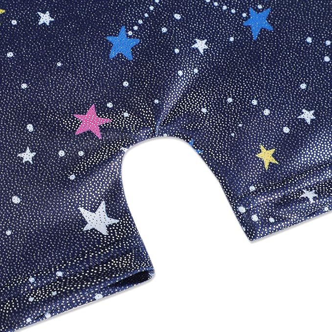 HOZIY Gymnastics Leotards for Girls with Shorts Toddlers Biketards Rainbow Unicorn Dinosaur Mermaid Leopard Flower Galaxy