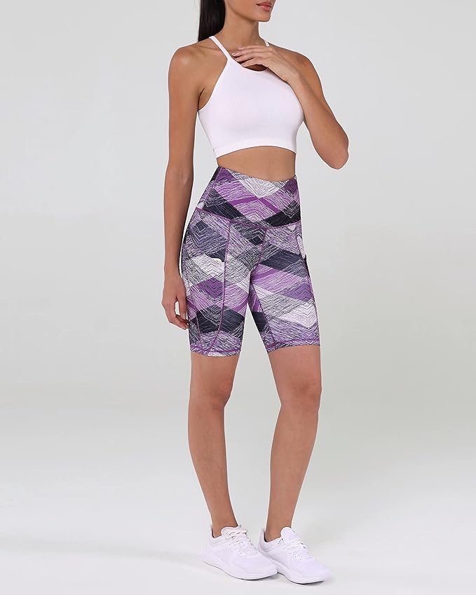 ODODOS Women's Tummy Control Biker Shorts 2.0 with Pockets High Waist Athletic Workout Yoga Shorts-3.5''/ 5"/ 8" / 10" Inseam