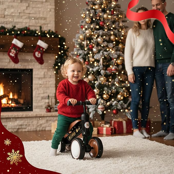 Baby Balance Bike for 1-3 Year – First Birthday Boy Girl Gifts 12-36 Month Mini Bike|Colorful Lighting Wheels|Ride on Toys |Toddler Balance Bike 1-3 Indoor/Outdoor Bike