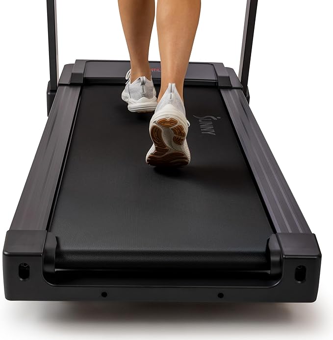 Sunny Health & Fitness Smart Heavy-Duty Auto Incline Treadmill with 20" Running Deck and Free SunnyFit App Connection