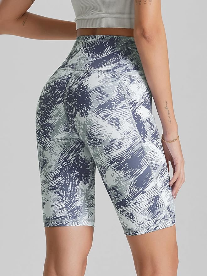 ODODOS Women's Tummy Control Biker Shorts 2.0 with Pockets High Waist Athletic Workout Yoga Shorts-3.5''/ 5"/ 8" / 10" Inseam
