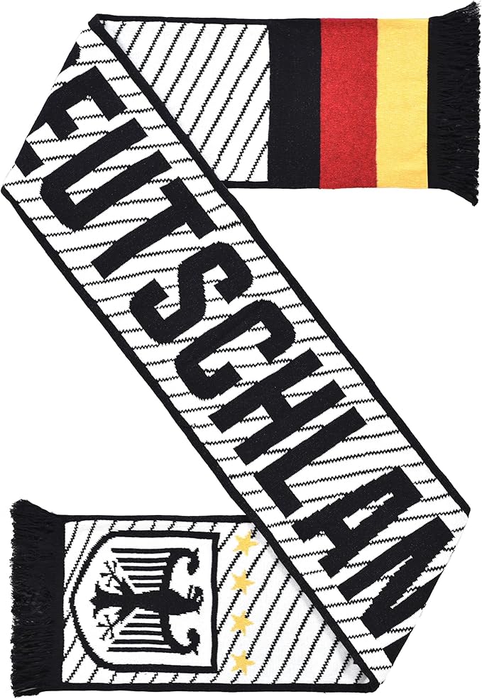 Euroscarves Germany Deutschland Recycled Cotton Soccer Knit Scarf