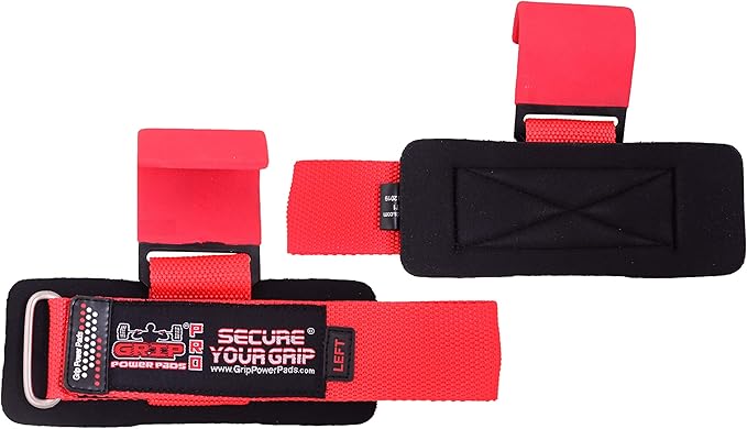 Premium Weight Lifting Hooks & Straps for Pull Ups & Deadlifts - Padded, Heavy Duty, Power Lifting Grips for Men & Women
