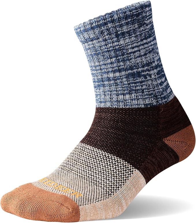 FEIDEER mens Modern Hiking socks, Athletic Cushioned Cotton Socks with Arch Support