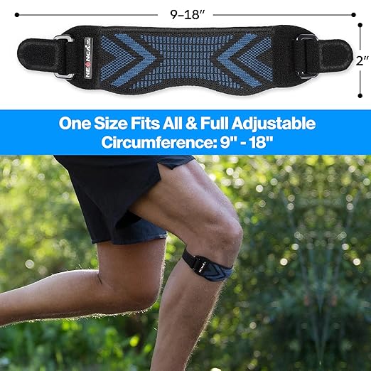 NEENCA Patella Tendon Knee Strap with Gel Pad, Knee Strap Brace for Pain Relief & Patella Stabilizer. Support Strap for Workout, Runner, Jumpers Knee,Tendonitis, Squats, Arthritis