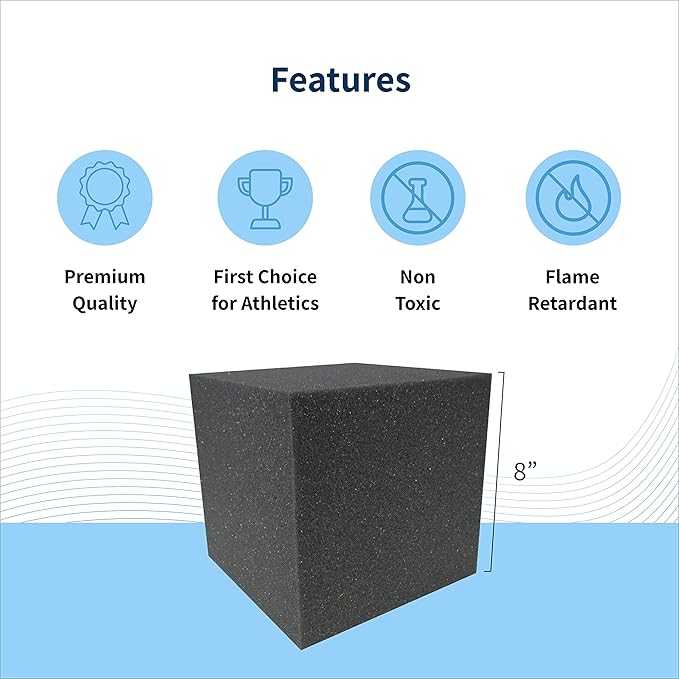 ENVIROLITE 8" Foam Cubes | Full Pallet of Premium Quality Foam Cubes for Foam Pits | for BMX Pits, Trampoline Parks, Ninja Gyms, Gymnastics & Skatepark Foam Pits