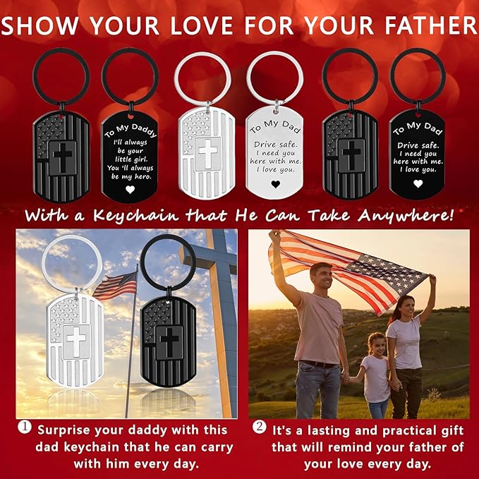 DuoDiner Stocking Stuffers Christmas Gift-Keychain Gifts for Men Religious Mens Gifts