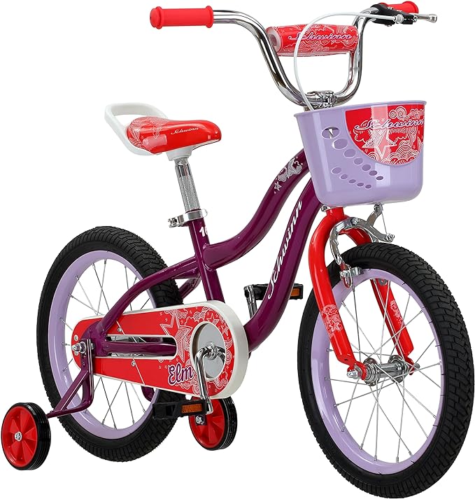 Schwinn Elm and Koen Bike or Balance Bike, 12-18 Inch Bike for Kids Ages 2-13, Black, Blue, Red, Teal, Pink or Purple, SmartStart Ergonomic Design, Adjustable Seat Grows with Child, Training Bicycle