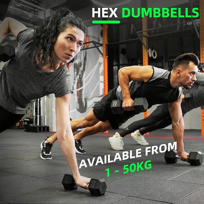 550LB Hex Dumbbell Set with 3-Tier Rack - Complete Home Gym Weight Set 5-50lbs Rubber Coated Cast Iron Dumbbells for Strength Training & Muscle Building