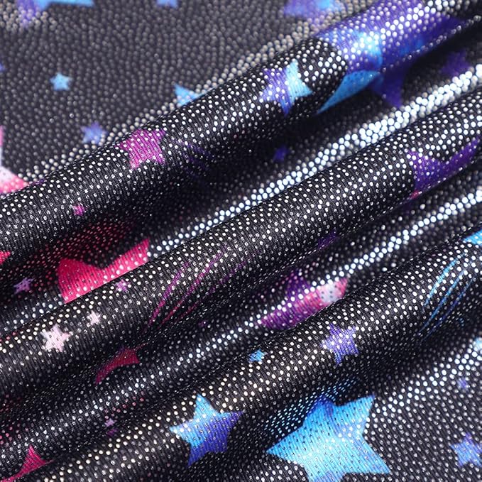 HOZIY Gymnastics Leotards for Girls with Shorts Toddlers Biketards Rainbow Unicorn Dinosaur Mermaid Leopard Flower Galaxy