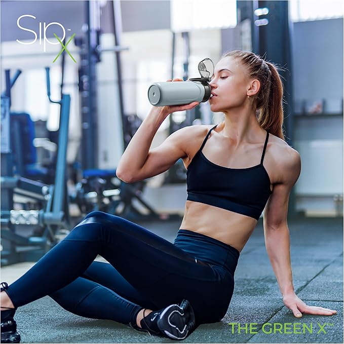 SIPX™ 18 oz Premium Stainless Steel Water Bottle with Straw Lid – Triple Insulated, Leakproof, BPA-Free – Slim, Durable Bottle for School, Gym, Office – Blue