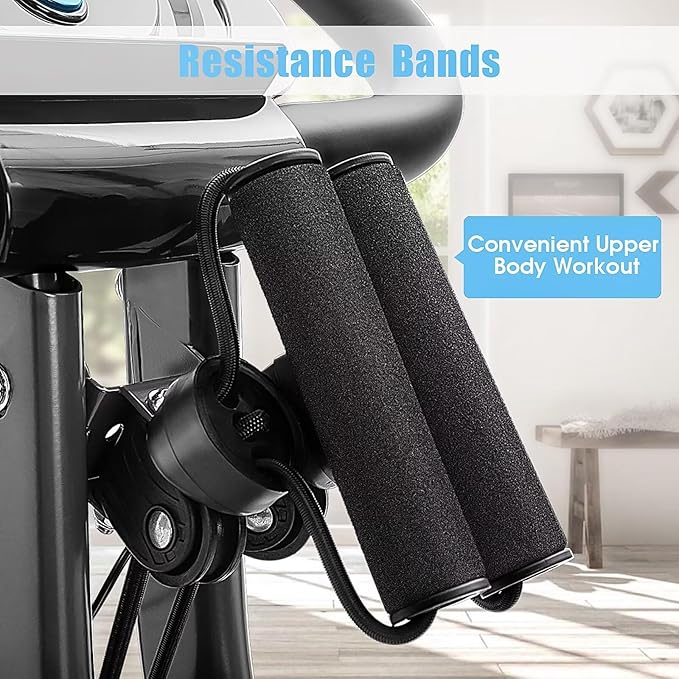 Merax Exercise Bike,Workout Bikes for Home,Folding Stationary Bikes for Home with 16-Level Magnetic Resistance, 300LBS Capacity X-Bike Indoor Exercise Equipment with Heart Rate Sensor & LCD Monitor