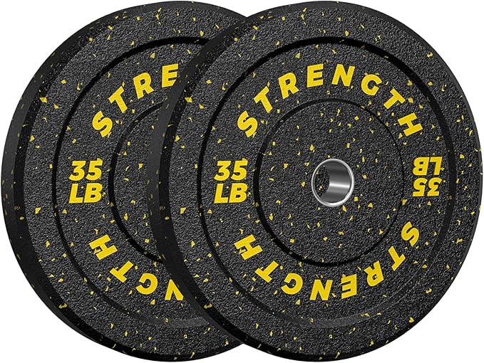 XDDIAS 2-Inch Bumper Plates, Barbell Rubber Olympic Weight Plates Set for Home Gym Strength Training, 20-260lbs, Multiple Options