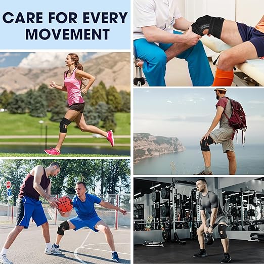 NEENCA ELITE Knee Brace for Men & Women - Open-Back Knee Support with Side Stabilizers & Patella Support for Meniscus Tear, Arthritis Pain, Injury Recovery, Running, Sports (Black, X-Large)