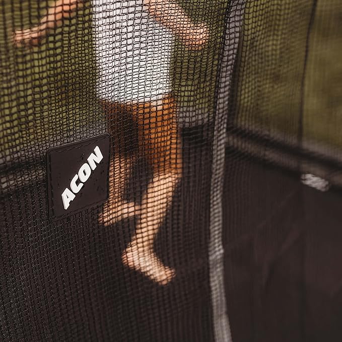 ACON 16 HD Rectangular Trampoline with Safety Enclosure & Ladder – Heavy-Duty Steel Frame, Dual-Layer SafeMat System, ASTM & CE Certified for Family Fun