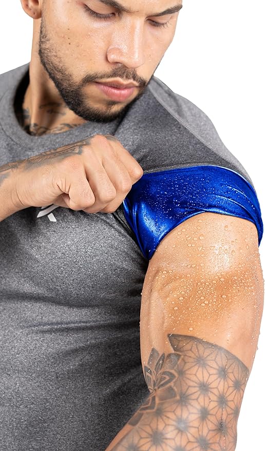 Kewlioo Sauna Shirt for Men - Heat Trapping Sweat Vest, Sauna Suit For Men, Compression Workout Sweat Suit for Gym, Workouts
