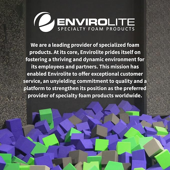 Envirolite 6" Bulk Foam Cubes Full Pallet of Premium Quality Foam Cubes for Foam Pits | for BMX Pits, Trampoline Parks, Ninja Gyms, Gymnastics & Skatepark Foam Pits | 960 Foam Cubes, Red