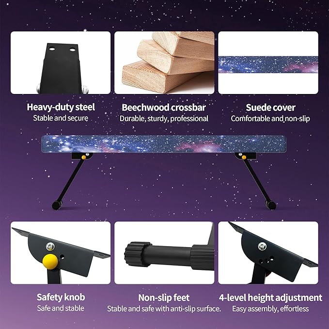 EL&IT·Wings 6ft/8ft Gymnastic Balance Beam, Adjustable High and Low Level Floor Beam - Highly Stable - Gym Practice Training Equipment for Kids Children Girls Home