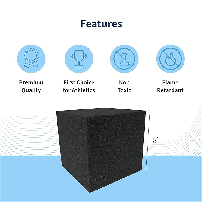 ENVIROLITE 8" Foam Cubes | Full Pallet of Premium Quality Foam Cubes for Foam Pits | for BMX Pits, Trampoline Parks, Ninja Gyms, Gymnastics & Skatepark Foam Pits