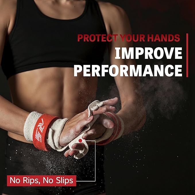 Reisport Protec Uneven Bar Gymnastics Grips for Women - Triple Strength Leather Hand Grips for Gymnastics Bars - Gymnastics Equipment & Accessories for Advanced Gymnasts