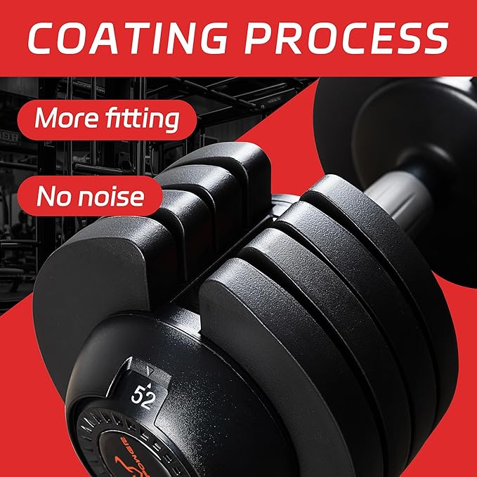 Adjustable Dumbbells Set of 2,Free Weights Dumbbells Set,52 lbs pair for Men/Women Gym Equipment for Home Strength Training Equipment(2 Box)