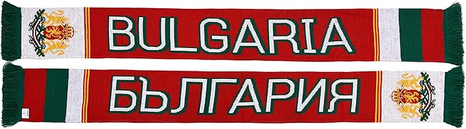 Euroscarves Bulgaria Soccer Knit Scarf