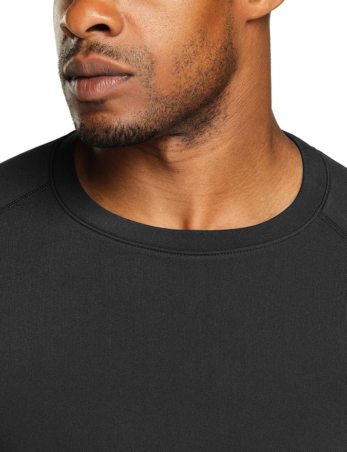 TSLA Men's Thermal Long Sleeve Compression Shirts, Athletic Base Layer Top, Winter Gear Running T-Shirt