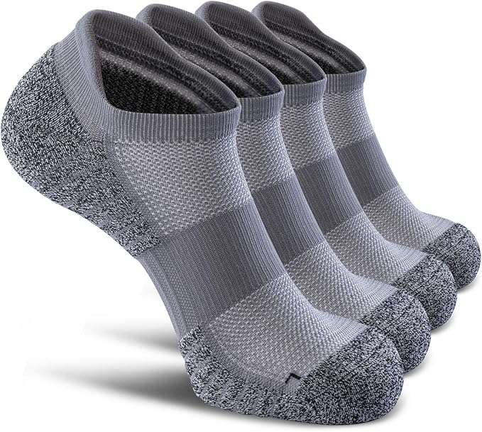 No Show Sports Compression Socks for Men and Women Circulation 4/8 Pack