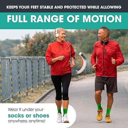 Modvel Foot & Ankle Brace Socks for Sprained Ankle Compression Sleeve - Plantar Fasciitis Relief Brace, Foot Support for pain Women & Men - Tendonitis & Arthritis Feet Sleeve, Stabilizing Ankles Wrap