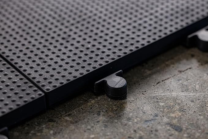 Baselayer Interlocking Floor Tile Trim Pieces - Beveled Edges and Corners - Durable ½ in TPE (Rubber Like, NOT Foam, no Odor) - 10 Edges and 4 Corners - Made in USA