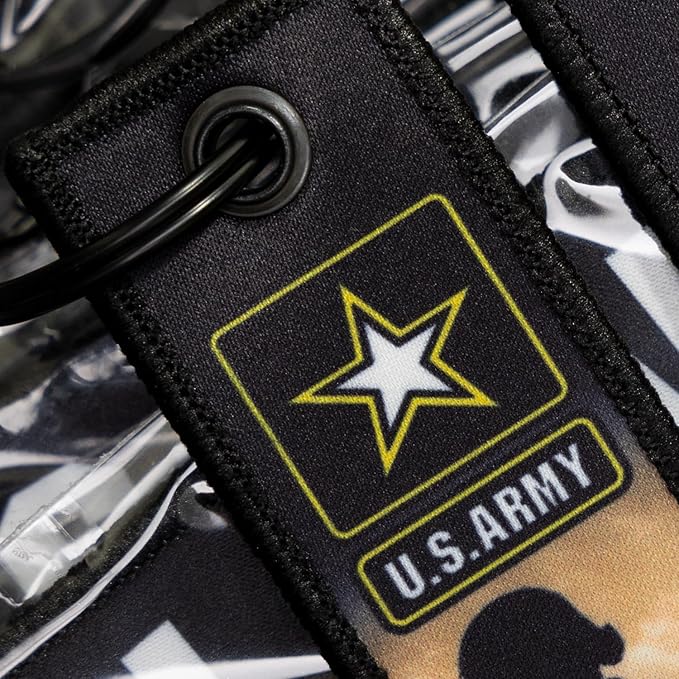 Patriotic Jet Tag Key Tag for attachment to keys, bags, Luggage and more. Made of Nylon Set of 2