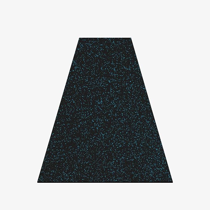 IncStores 8mm Thick Strong Rubber Flooring Roll | Flexible Recycled Rubber Roll Flooring for a Stronger and Safer Basement, Home Gym, Shed, or Trailer | Blue, 5 Mats