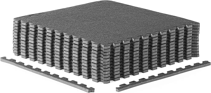 CAP Barbell Interlocking EVA Foam Carpet Puzzle Mat Floor Tiles - 24" x 24" x 1/2" | Multiple Color Options