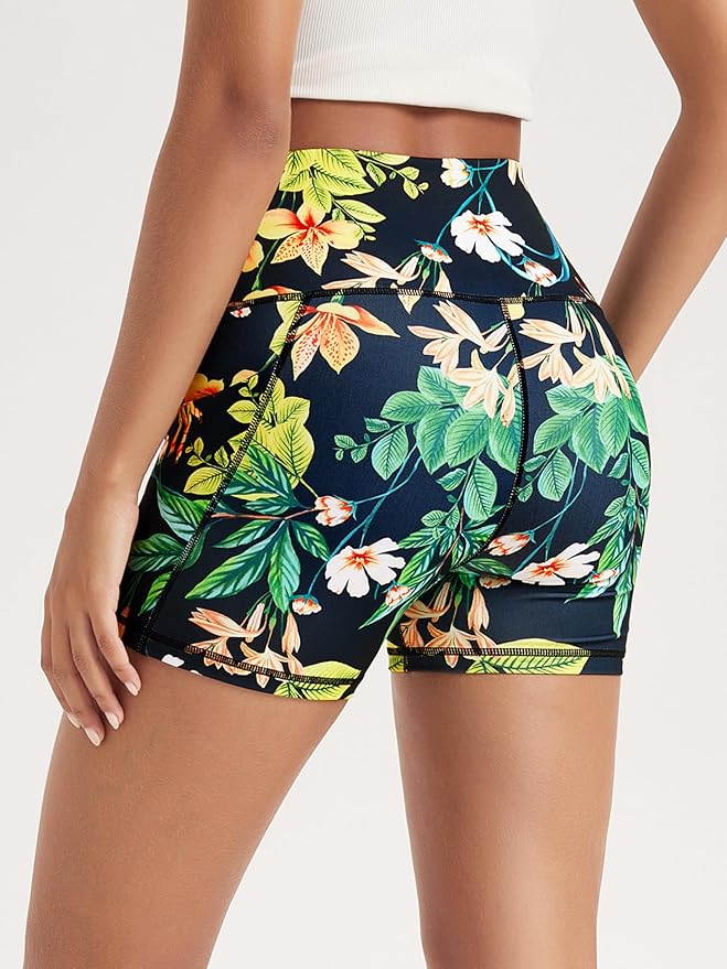 ODODOS Women's Tummy Control Biker Shorts 2.0 with Pockets High Waist Athletic Workout Yoga Shorts-3.5''/ 5"/ 8" / 10" Inseam