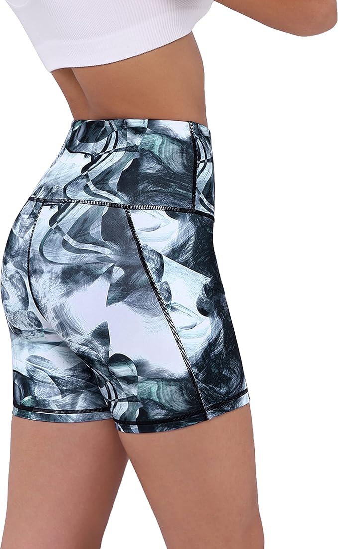 ODODOS Women's Tummy Control Biker Shorts 2.0 with Pockets High Waist Athletic Workout Yoga Shorts-3.5''/ 5"/ 8" / 10" Inseam