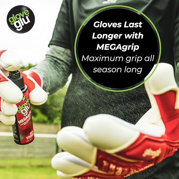 gloveglu MEGAgrip Goalkeeper Glove Grip Spray (120ml (4fl oz))