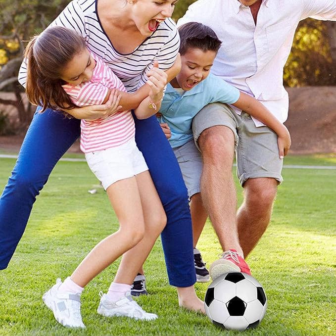 6 Pcs Operation Christmas Soccer Ball Bulk with Pump Needles,Size 5/4/3 Sport Soccer Ball Training Ball for Adult Soccer for Christian Charity Donation Supplies