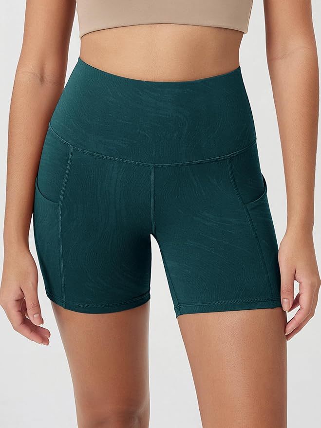 ODODOS Women's Tummy Control Biker Shorts 2.0 with Pockets High Waist Athletic Workout Yoga Shorts-3.5''/ 5"/ 8" / 10" Inseam