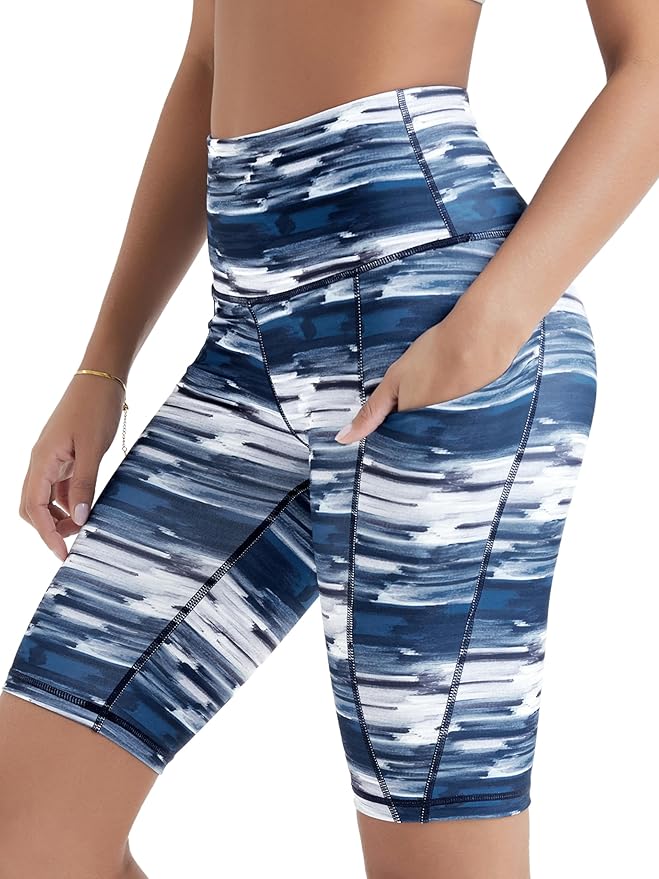 ODODOS Women's Tummy Control Biker Shorts 2.0 with Pockets High Waist Athletic Workout Yoga Shorts-3.5''/ 5"/ 8" / 10" Inseam