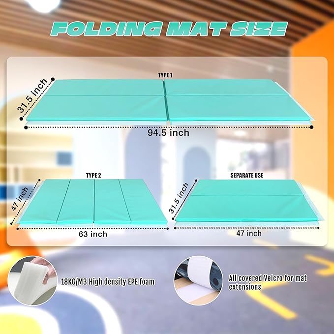 Foldable Gymnastic Bar for Kids Ages 3-20,5FT/6FT Horizontal Bar Base Length,Height Adjustable Kids Training Bar for Gymnastics,Gymnastics Equipment for Home Clubs
