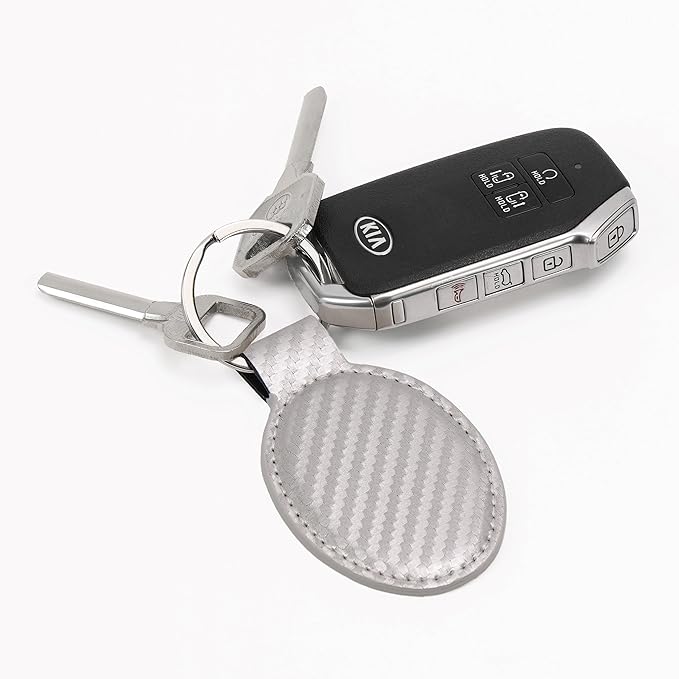 LaserGram Oval Keychain, Soccer Ball, Personalized Engraving Included