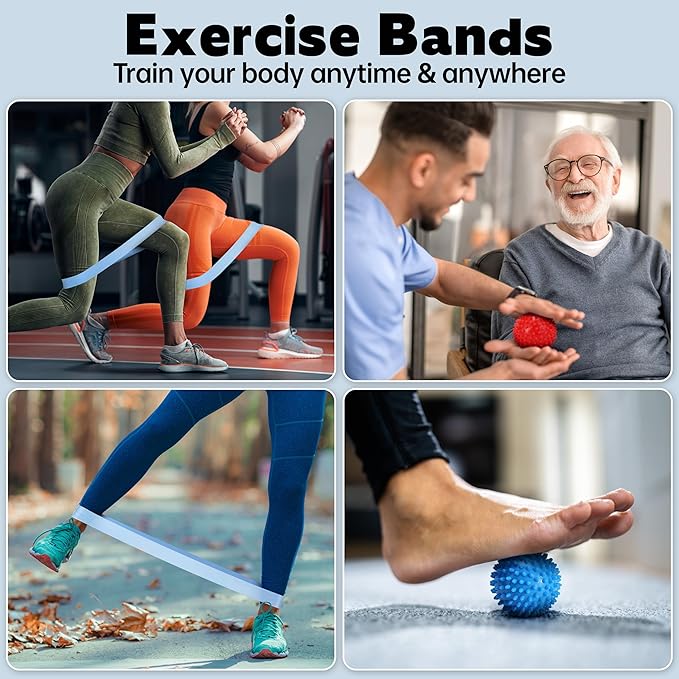 Workout Bands, Resistance Bands for Working Out, Stretch Bands, Long Gym Elastic Bands for Workout, Pull Up Training Bands for Body Stretching, Physical Therapy, Muscle Training