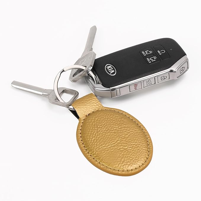 LaserGram Oval Keychain, Baseball Ball, Personalized Engraving Included (Gold)