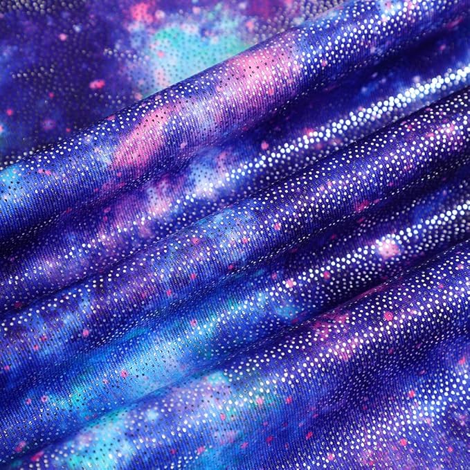 HOZIY Gymnastics Leotards for Girls with Shorts Toddlers Biketards Rainbow Unicorn Dinosaur Mermaid Leopard Flower Galaxy
