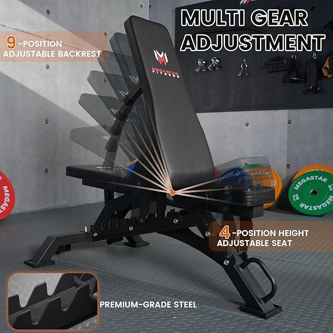 Folding Power Rack, Wall Mounted Squat Rack with Cable Pulley System, Multi-Grip Pull-Up Bar, Landmine for Home Gym, Compact Power for Small Spaces, FR67