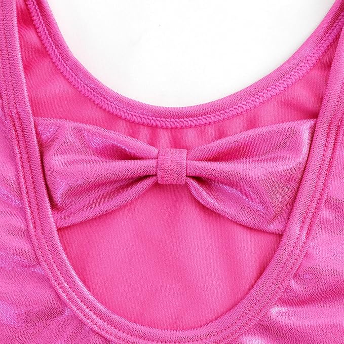 HOZIY Gymnastics Leotards for Girls with Shorts Toddlers Biketards Rainbow Unicorn Dinosaur Mermaid Leopard Flower Galaxy