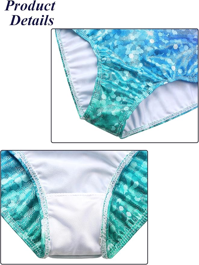 BAOHULU Leotards for Girls Gymnastics Long Sleeve Embroidery Shiny Black Diamond Dance Clothes