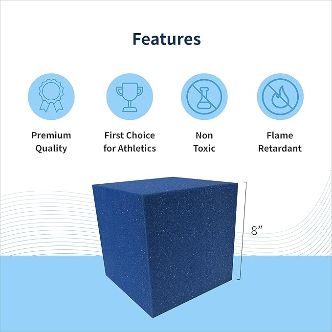 ENVIROLITE 8" Foam Cubes | Full Pallet of Premium Quality Foam Cubes for Foam Pits | for BMX Pits, Trampoline Parks, Ninja Gyms, Gymnastics & Skatepark Foam Pits